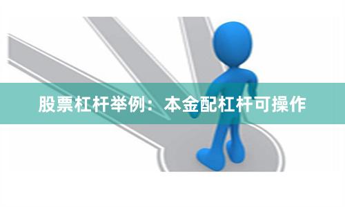 股票杠杆举例：本金配杠杆可操作