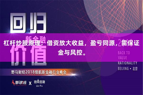 杠杆炒股原理：借资放大收益，盈亏同源，需保证金与风控。